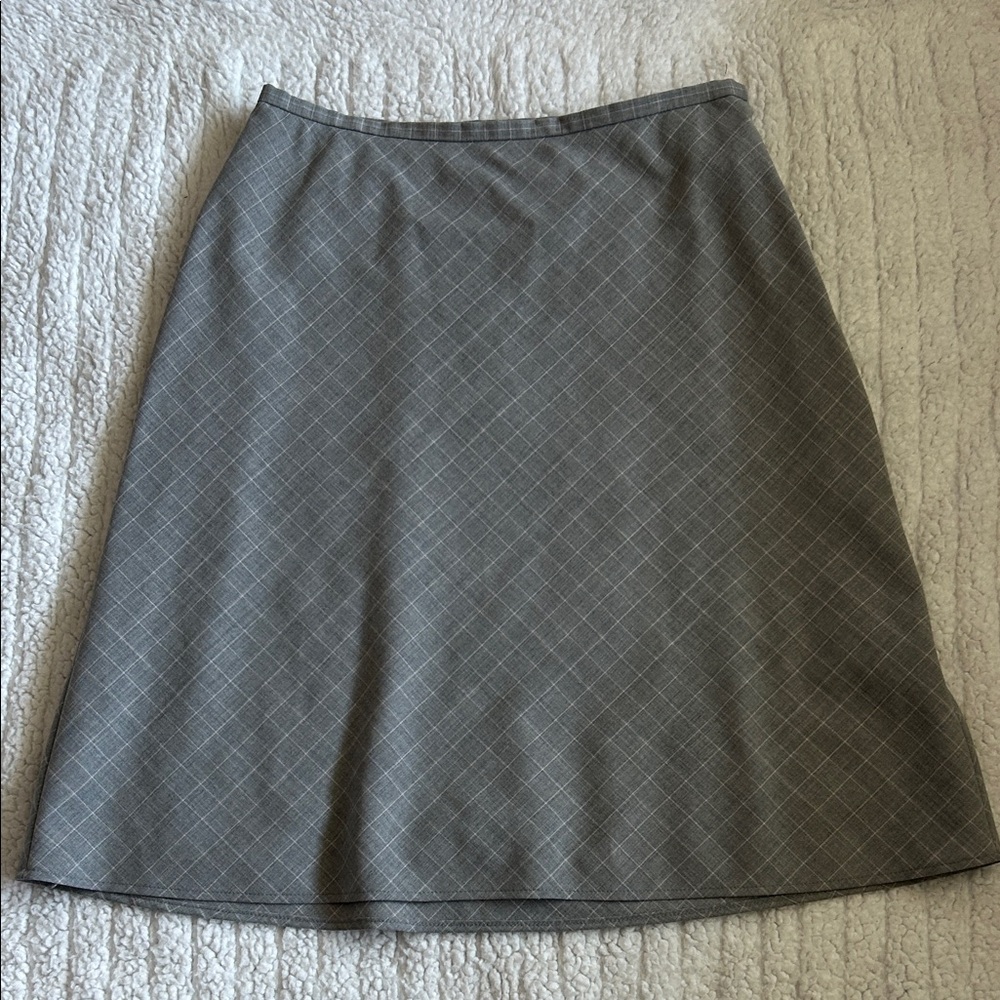 Ann Taylor Gray A-Line Skirt